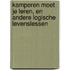 Kamperen moet je leren en andere logische levenslessen