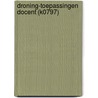 DRONING-TOEPASSINGEN DOCENT (K0797) door Onbekend