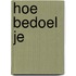 Hoe bedoel je