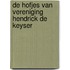 Hofjes van Hendrick de Keyser