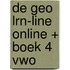 De Geo LRN-line online + boek 4 vwo