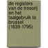 De registers van de tresorij en het taalgebruik te Brussel (1639-1795)