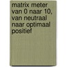 MatriX meter van 0 naar 10, van neutraal naar optimaal positief door Ingrid C.M. Stoop