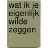 Wat ik je eigenlijk wilde zeggen by Sanne Wassink