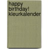 Happy birthday! Kleurkalender door Znu