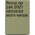 Fiscus op zak 2021 Xerius/SD Worx-versie