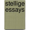 Stellige essays door Pieter T. Van Diesen