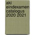 AKI Eindexamen catalogus 2020 2021
