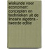 Wiskunde voor economen: concepten en technieken uit de lineaire algebra - Tweede editie