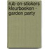 Rub-on-stickers Kleurboeken - Garden party