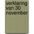Verklaring van 30 november