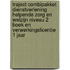Traject Combipakket Dienstverlening Helpende Zorg en welzijn niveau 2 boek en verwerkingslicentie 1 jaar