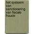 Het systeem van sanctionering van fiscale fraude