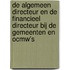 De algemeen directeur en de financieel directeur bij de gemeenten en OCMW's