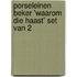 Porseleinen beker 'Waarom die haast' set van 2
