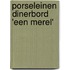 Porseleinen dinerbord 'Een merel'