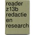 Reader Z13B Redactie en Research