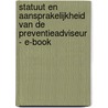 Statuut en aansprakelijkheid van de preventieadviseur - E-book door Onbekend