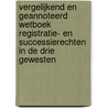 Vergelijkend en geannoteerd wetboek registratie- en successierechten in de drie gewesten door André Culot