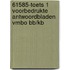 61585-Toets 1 voorbedrukte antwoordbladen vmbo bb/kb