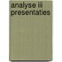 Analyse III Presentaties