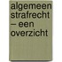 Algemeen strafrecht – een overzicht