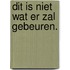 Dit is niet wat er zal gebeuren.