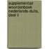 Supplementair Woordenboek Nederlands-Duits, deel II