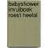 Babyshower invulboek roest heelal