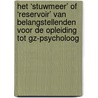 Het ‘stuwmeer’ of ‘reservoir’ van belangstellenden voor de opleiding tot GZ-psycholoog door Ronald Batenburg