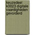 Keuzedeel K0023 Digitale vaardigheden gevorderd