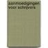 Aanmoedigingen voor schrijvers