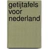 Getijtafels voor Nederland door Rijkswaterstaat