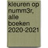 Kleuren op Numm3r, alle boeken 2020-2021