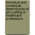 Individual and Contextual Determinants of Job Crafting in Healthcare Professions