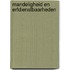 Mandeligheid en erfdienstbaarheden