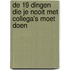De 19 dingen die je nooit met collega's moet doen