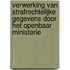Verwerking van strafrechtelijke gegevens door het openbaar ministerie