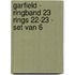 Garfield - Ringband 23 rings 22-23 - set van 6