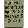 Garfield - Schrift A4 Lijn 22-23 set van 5 - (2 ex.) by Interstat