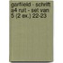 Garfiield - Schrift A4 Ruit - set van 5 (2 ex.) 22-23
