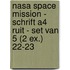 NASA Space Mission - Schrift A4 Ruit - set van 5 (2 ex.) 22-23