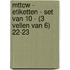 MTTCW - Etiketten - set van 10 - (3 vellen van 6) 22-23