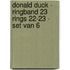 Donald Duck - Ringband 23 rings 22-23 - set van 6