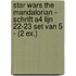 Star Wars The Mandalorian - Schrift A4 Lijn 22-23 set van 5 - (2 ex.)
