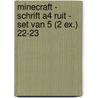 Minecraft - Schrift A4 Ruit - set van 5 (2 ex.) 22-23 door Interstat