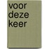 Voor deze keer