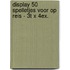 Display 50 spelletjes voor op reis - 3T x 4ex.