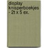 Display Knisperboekjes - 2T x 5 ex.