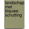 Landschap met blauwe schutting door Rik Andreae